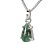 01 Pingente Nlux Ponto de Luz Esmeralda Natural na Garra Prata 950 - Imagem 3