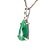 01 Pingente Nlux Gota Lisa Esmeralda Natural Classe B Garra Prata 950 - Imagem 3