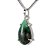01 Pingente Nlux Gota Lisa Esmeralda Natural Classe B Garra Prata 950 - Imagem 5