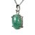Colar Cabochão Oval Esmeralda Natural na Garra Prata 950 - Imagem 3