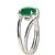Anel Solitario Jade Verde Oval 10mm Aro Ajustável Prata 950 - Imagem 2