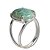 Anel Amazonita Verde Cabochão Oval 15mm Ajustável Prata 950 - Imagem 3