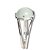 Anel Disco Pedra Agua Marinha 11mm Prata 950 Aro Ajustável - Imagem 3