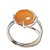 Anel Agata Cornalina Disco Cabochão 12mm Ajustável Prata 950 - Imagem 4