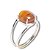 Anel Agata Cornalina Cabochão Oval 10mm Ajustável Prata 950 - Imagem 3
