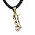 Colar Mini Figa Pedra Quartzo Cristal Montagem Dourado - Imagem 2