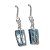 Brinco Cianita Azul Canudo Pedra Natural Anzol Prata 950 - Imagem 1