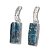 Brinco Apatita Azul Canudo Pedra Natural Tarraxa Prata 950 - Imagem 1