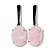 Brinco Quartzo Rosa Cabochão Facetado Garra Dourado Tarraxa - Imagem 3