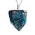 Colar Pontinha Apatita Azul Pedra Natural Pino Prata 950 - Imagem 4