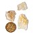 Kit 3 Goshenita ou Berilo Pedra Natural Bruto 75ct - Imagem 1