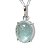 Pingente Cabochão Topázio Azul Natural Liso Garra Prata 950 - Imagem 4