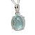 Pingente Cabochão Topázio Azul Natural Liso Garra Prata 950 - Imagem 3
