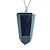 Colar Pontinha Obsidiana Negra Pedra Natural Pino Prata 950 - Imagem 1