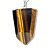 Colar Pontinha Olho de Tigre Pedra Natural Pino Prata 950 - Imagem 1