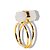 Anel Micro Pontinha Quartzo Leitoso Bi Ponta Ajustável Dourado - Imagem 3