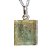 Colar Cianita Verde Canudo Pedra Natural Pino Prata 950 - Imagem 1