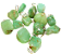 Colar Pedrinha Crisoprásio Natural Rolado Pino Prata 950 - Imagem 2