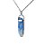 Colar Canudo Cianita Azul Grande Natural Envolto Prata 950 - Imagem 2