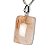 Colar Cabochão Retângulo Aragonita Raio Laranja Prata 950 - Imagem 5
