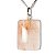 Colar Cabochão Retângulo Aragonita Raio Laranja Prata 950 - Imagem 3