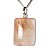 Colar Cabochão Retângulo Aragonita Raio Laranja Prata 950 - Imagem 1