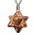 Colar Merkabah Jaspe Leopardo Pedra Natural Pino Prateado - Imagem 3