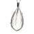 Colar Cristal Gigante Gota Facetado Garra Prata 950 - Imagem 2