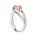 Anel Nlux Quartzo Rosa Disco Facetado Prata 950 Ajustável - Imagem 3