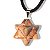 Colar Merkabah Jaspe Leopardo Pedra Natural Pino Dourado - Imagem 2