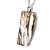 Colar Anjo Cristal Fumê Pedra Natural Com Pino Prata 950 - Imagem 2