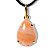Conjunto Anel e Pingente Gota Pedra Quartzo Cherry Dourado - Imagem 2