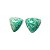 Brinco ButtonTrillion Amazonita Verde Prata 950 Ref BB5924 - Imagem 3