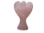 Colar de Anjo Quartzo Rosa Pedra Natural Banho em Prateado - Imagem 1