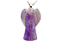 Colar de Anjo Pedra Ametista Lilás Montagem em Prateado - Imagem 1