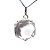 Colar Estrela de Davi Pedra Cristal Montagem Garra Prata 950 - Imagem 1