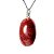 Colar Cabochão Dolomita Vermelha Castoação Prata 950 - Imagem 3