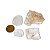 Kit 4 Topázio Branco Misto Bruto Natural Pedra de 2025 - Imagem 2