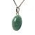Colar Cabochão Aventurina Verde Montagem Pino Prata 950 - Imagem 4