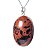 Colar Cabochão Obsidiana Mahogany Castoação Pino Prata 950 - Imagem 2