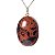 Colar Cabochão Obsidiana Mahogany Castoação Pino Prata 950 - Imagem 1