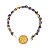 Pulseira Corrente Pedra Sodalita Natural Rolada Dourado - Imagem 8