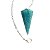 Pêndulo Aventurina Azul Facetado Pedra Natural Sextavado - Imagem 2