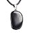 Colar Pedrinha Obsidiana Negra Rolado Montagem Pino Prateado - Imagem 5