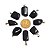 Colar Pedrinha Obsidiana Negra Rolado Montagem Pino Dourado - Imagem 6