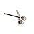 Brinco Infantil Bolinha 2mm Prata 925 - Imagem 1