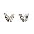 Conjunto Borboleta Butterfly Zircônia Prata 925 - Imagem 6
