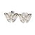 Conjunto Borboleta Butterfly Zircônia Prata 925 - Imagem 5