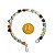 Pulseira Corrente Colada Mista Natural Montagem Prateado - Imagem 3