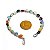 Pulseira Corrente Colada Mista Natural Montagem Prateado - Imagem 2